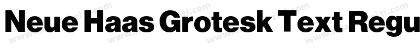 Neue Haas Grotesk Text Regular字体转换